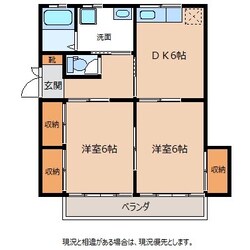 フラットいまかつの物件間取画像